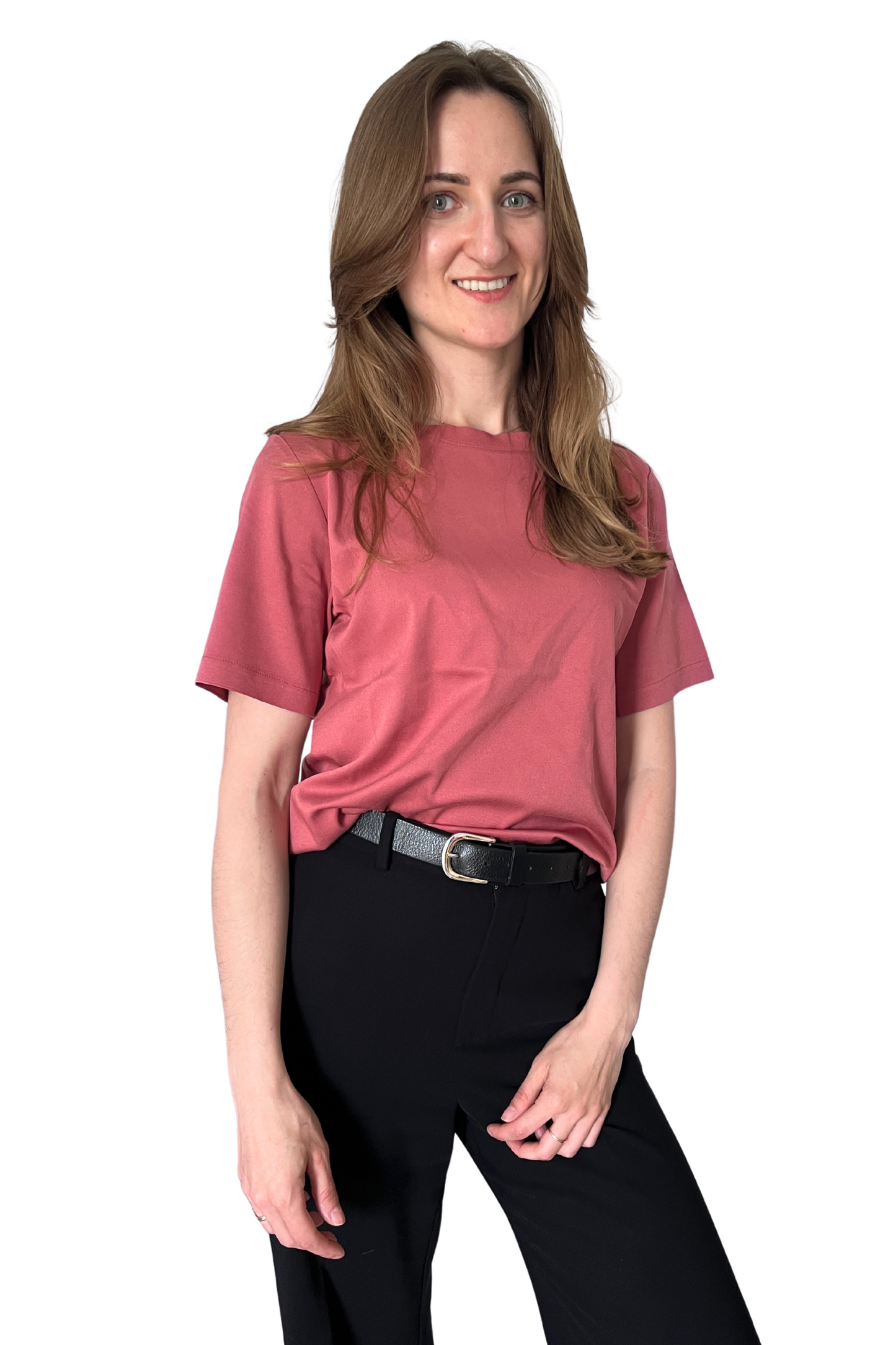 T-shirt VERO | Koralowa