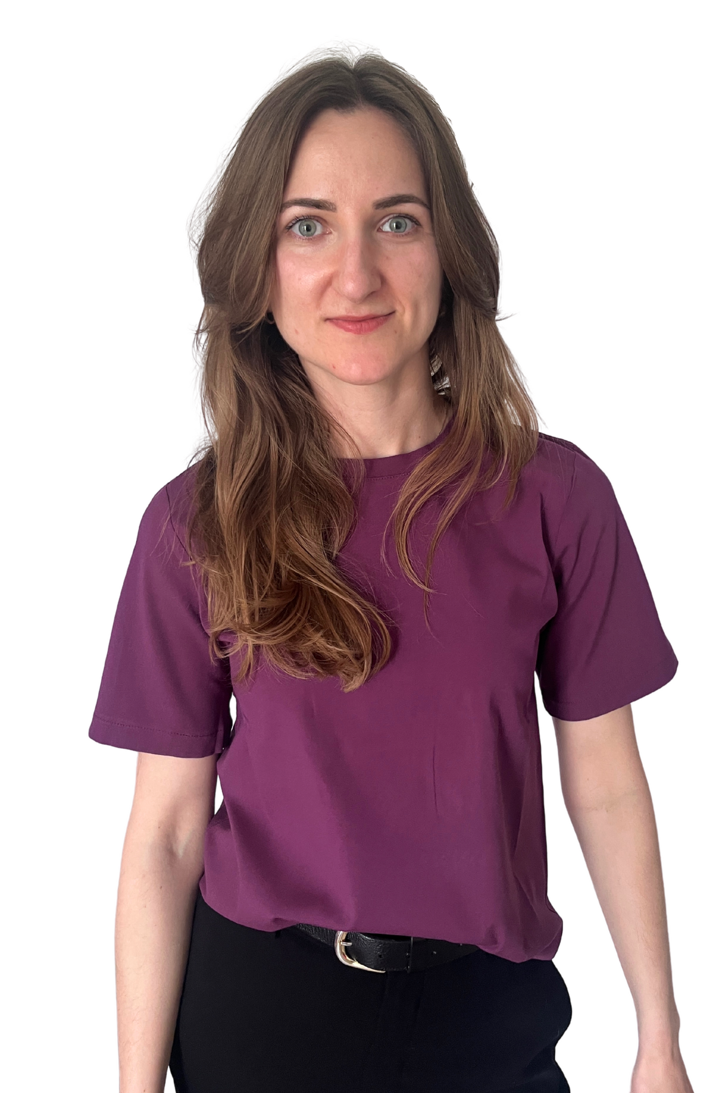 T-shirt VERO | Śliwkowa